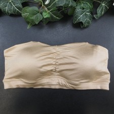 Maidenform Bra Women's 36 Nude Beige Strapless Bandeau Padded Wireless