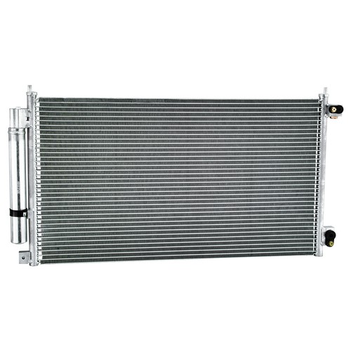 Aluminum AC Condenser+Receiver Drier for 20032007 Honda Accord L4 2.4L