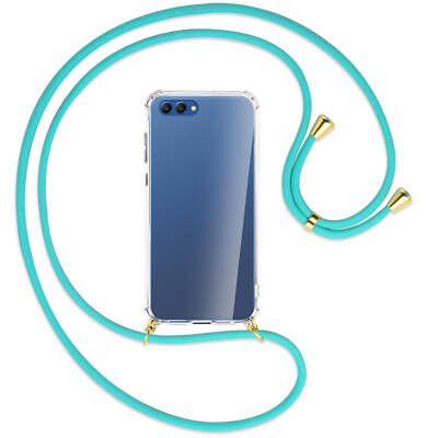 Handykette für Honor View 10 / V10 türkis (G) Hülle mit Band Kordel zum Umhängen