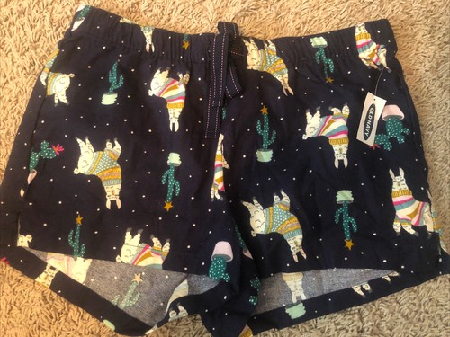 Cactus Flannel Sleep Shorts Sz 