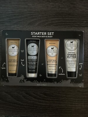 Dionis Goat Milk Bath & Body Starter Kit 1oz Each NIB