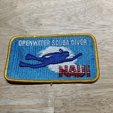 Vintage NAUI Scuba Diving Open water Scuba Diver Patch New