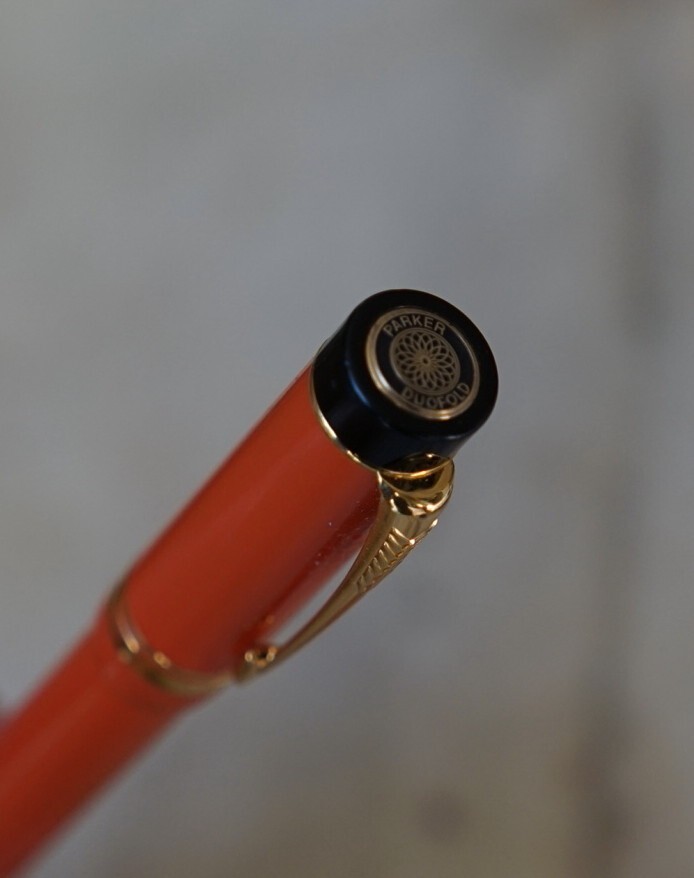 Stylo Plume Parker Duofold Centennial Tango - Plume En Or Massif 18K - Occasion - Splendide