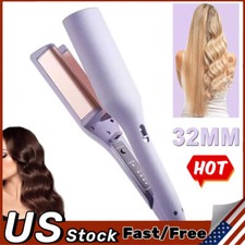 French Egg Roll Curling Iron Water Ripple V-Shaped Ionic Hair Curling Iron 32mm