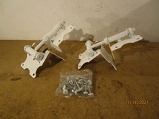 All Island Fence Vinyl Wood Fence Self Closing Gate Hinge Kit Stainless White