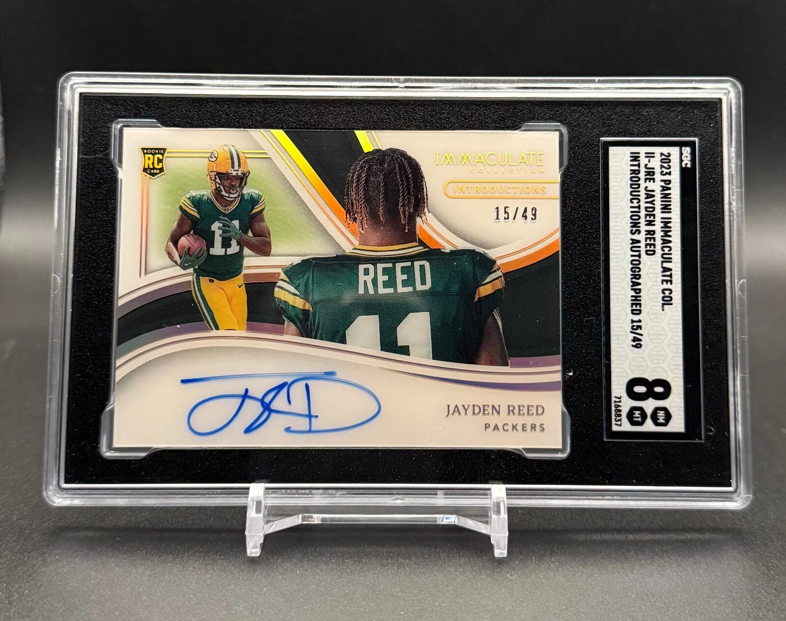 Jayden Reed Panini Immaculate Collection Immaculate Introductions Autographs #IIJRE Base