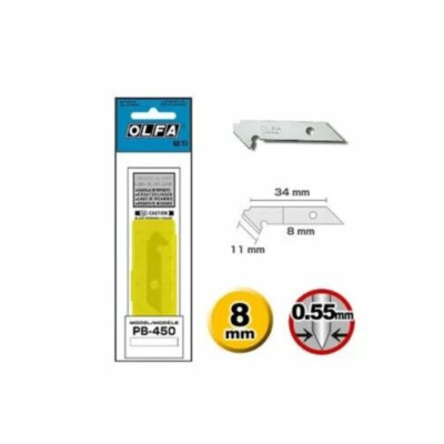 OLFA PB-450 2 Packs of Replacement Blades For Plastic Laminate P-cutter PC-S