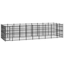 NNEVL Outdoor Dog Kennel Steel 24.88 m 