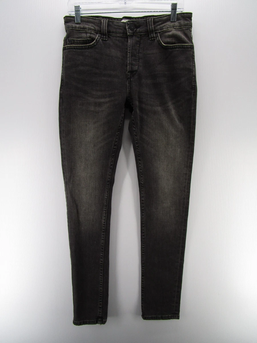 Only Sons Jeans Men 29X32 Gray Tapered Slim Denim Button Fly Work Pants Faded