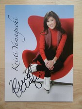 Kristi Yamaguchi autograph signed 13x18 cm postcard
