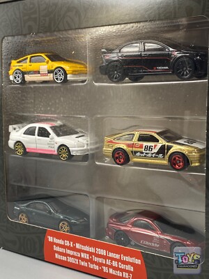 Hot Wheels Japanese Car Culture 6 Vehicles Multipacks 1:64 Scale