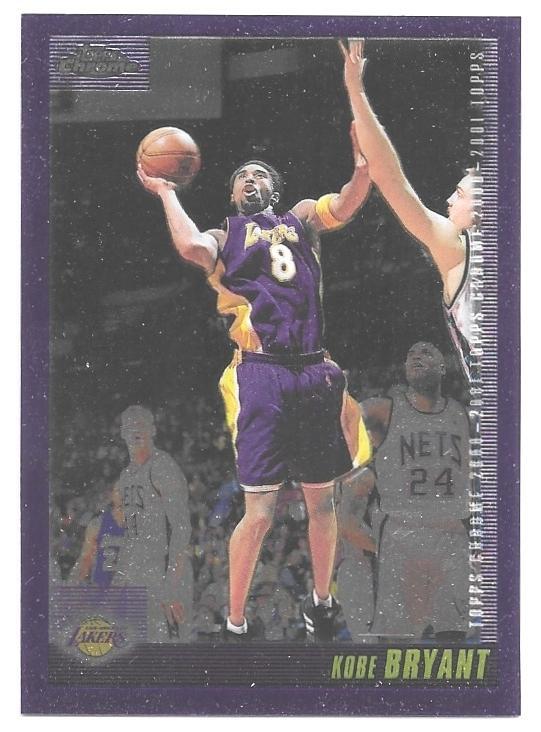 KOBE BRYANT 2000-01 Topps Chrome Basketball card #107 Los Angeles Lakers NM