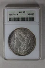 1887-S  1.00  ANACS  AU55    Morgan Silver Dollar, Miss Liberty Head Dollar