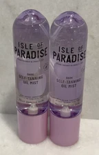 2 Isle Of Paradise Dark Self-Tanning Oil Mist Hello Bronzed Glow 6.76 oz