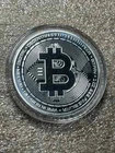 Bitcoin 1 Troy Ounce of .999 Fine Silver Round In Air-Tite Capsule