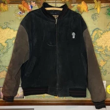 Vintage Kenworth Embroidered Brown And Black Turning Point Suede Jacket XL