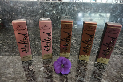 Too faced melted metal liquified metallic or chocolate lipstick select yours 