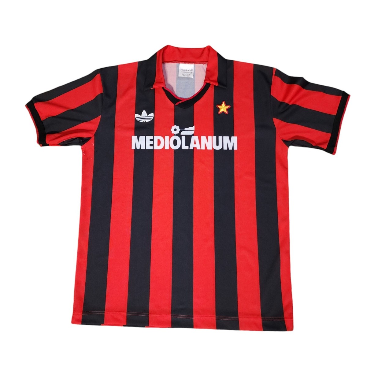 AC ミラン　OLD  JERSEY (Made in ITALY) Vintage ⚽️ Ac Milan 91 92 Mediolanum Jersey Original PI