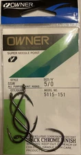 Owner SSW Octopus Hook with Super Needle Point 5115 Select Size All Purpose Bait