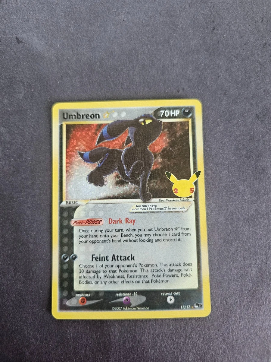 Umbreon Star 17/17 Celebrations: Classic Collection for sale | eBay