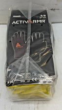Lot of 6 Ansell ActivArmr 97-631 Industrial Gloves Size S/8, Black