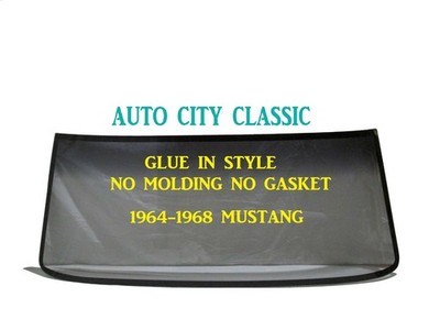 GLUE IN Windshield Glass Mustang HT Convert Fastback 1964 - 1968 Smoke Grey