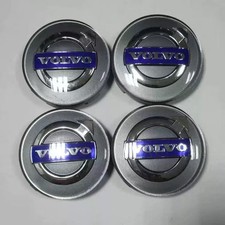 1set Of 4 Volvo Silver Center Cap S60 V70 Xc70 S80 Xc90 Xc60 S40 V50 C70 C30 Us