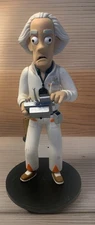 Vinyl Idolz Back To The Future Dr. Emmett Brown #5 Rubber Figurine w/Stand VTG