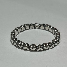 Authentic Pandora 🌟Forever Love Hearts Band Stackable Ring 🌟 Size 60 🌟 190837