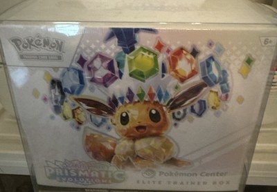 Prismatic Evolutions POKEMON CENTER- ETB w/Plastic Case | eBay