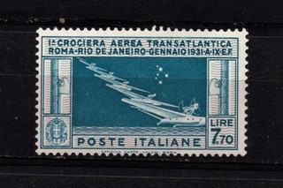 KINGDOM OF ITALY 1930 TRANSATLANTIC CRUISE GE. BALBO INTEGRA