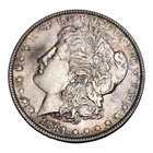 1881 P Morgan Silver Dollar Us Coin Philadelphia  Au+ Details Toned