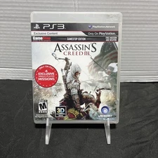 Assassin's Creed III GameStop Edition Sony PlayStation 3 PS3 Game Tested & CIB