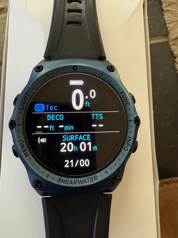 Shearwater Research Teric Dive Computer Blu - Immagine 4 di 4