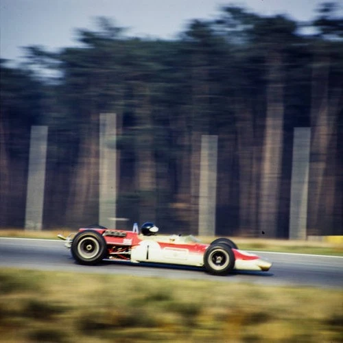 Jim Clark Lotus 48 Ford Hockenheim 1968 at Hockenheimring on April- Old Photo 2
