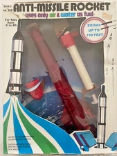 Vintage Park Plastics Anti-Missile Rocket No 550 - Zooms 100ft Uses Air & Water