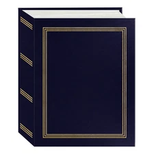 Mini-Max Photo 100 Pocket 4x6 Photo Album Navy Blue