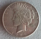 Peace Silver Dollar Coin 1926 Mintmark: S