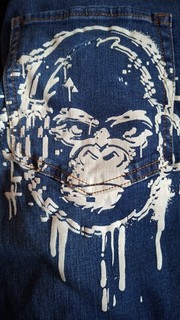 Next Boys Tapered Loose Denim Jeans/ Gorilla Pocket Age 15 Excellent Condition