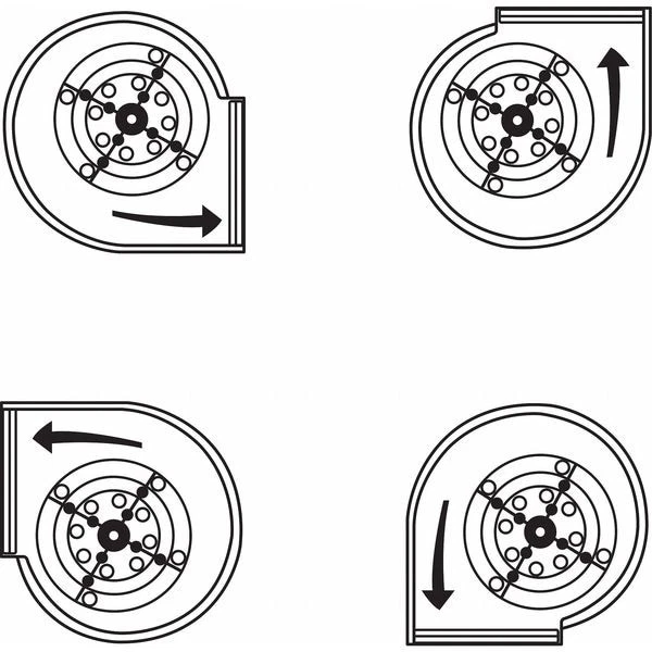 Soplador Dayton 1Xjx9, montado, 115 voltios, 4 velocidades Foto 2 de 2