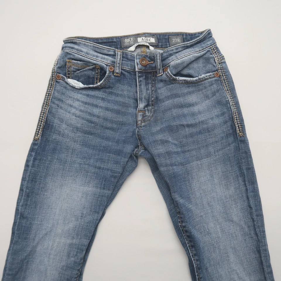 BKE Mens Alec Skinny Jeans Size 27 Dark Wash Stretch Denim 31.5" Inseam - Image 2 of 4