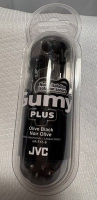 JVC Gumy Plus Wired Ear Buds HA-FX5-W Stereo Headphones Noise Isolation NEW