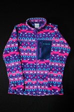 COLUMBIA Women's Benton Springs Fleece Jacket - Full Zip - Purple/Pink Medium