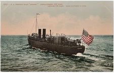 USS Torpedo Boat Morris WWII 1943 Original Postcard Unposted