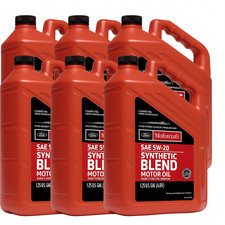 Motorcraft Xo5w205q3sp Premium Synthetic Blend Sae 5w-20 5 Quart Pack Of 6