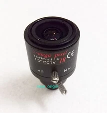New HD  2.8-12mm Security CCTV Camera Lens Manual Focal Zoom  MTV Varifocal Len