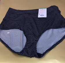 WARNERS BLUE POLKA DOT NO PINCHING NO PROBLEMS BRIEF PANTIES / Large / 7