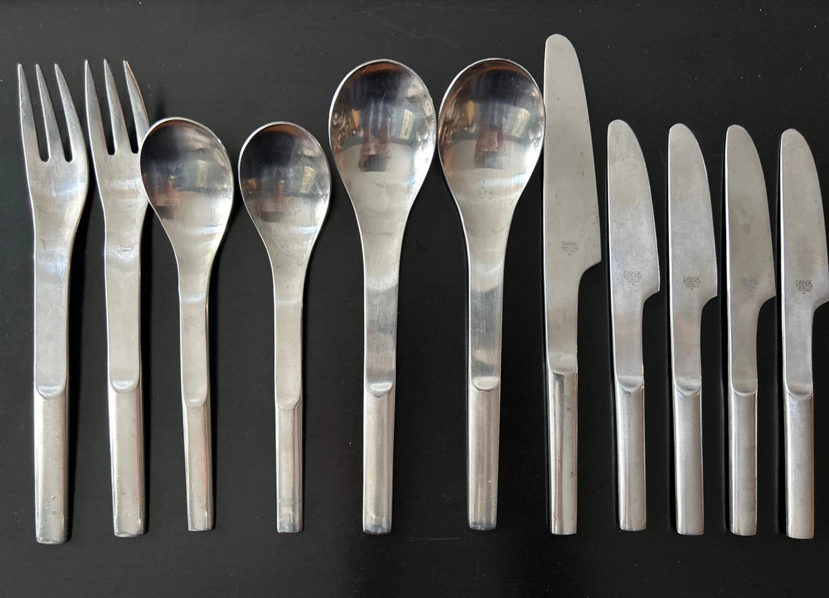 DANSK ビンテージ　 4個セット 直径15cm Dansk Stainless Steel Set Collectible Single Flatware Pieces for