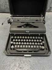 Vintage 1947 Royal Aristocrat Portable Typewriter Glass Keys Works USA Antique  thumbnail