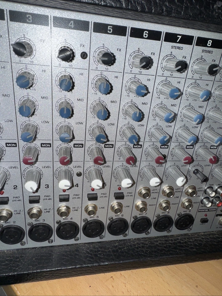 Behringer Europower PMX2000 2x250watt Powered Audio Mixer Works No Power Cord - Image 3 of 4